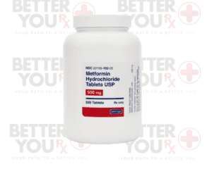 Metformin plastic bottle