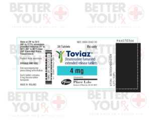 Toviaz 4mg 30 Tablets