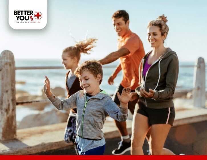 Family working out together after rybelsus