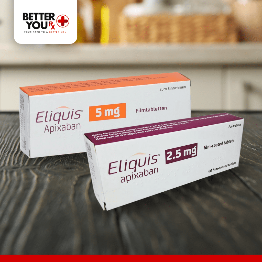 Image of Eliquis tablets (both 5mg and 2.5mg)