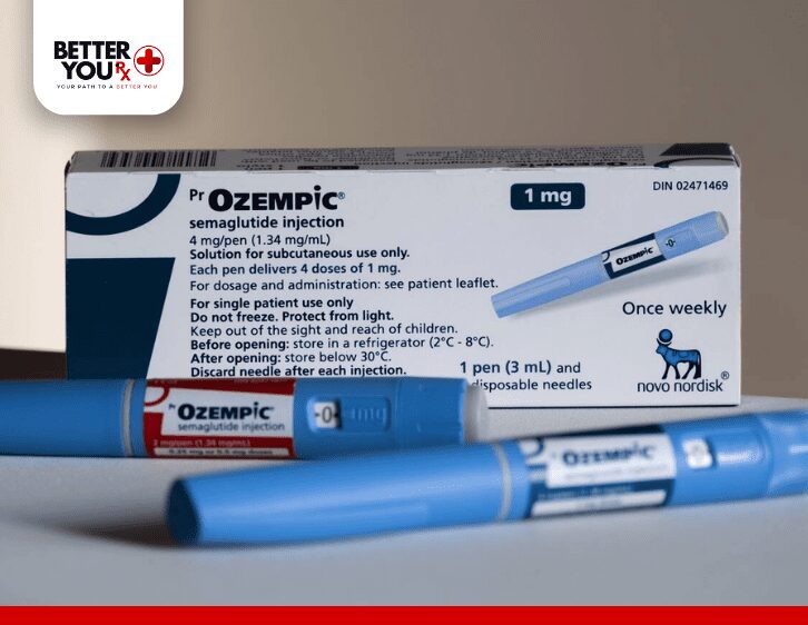 Ozempic pen and box front view