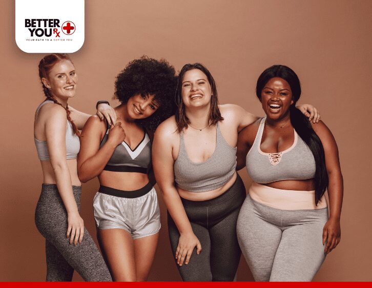 four women dealing with obesity