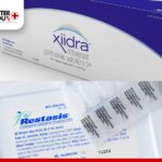 Close-up of Xiidra and Restasis ophthalmic solutions for dry eye in single-use vials | Better You Rx