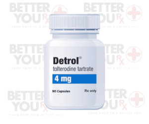 Detrol 4mg Tolterodine Tartrate 90 Capsules, a prescription for overactive bladder | Better You Rx