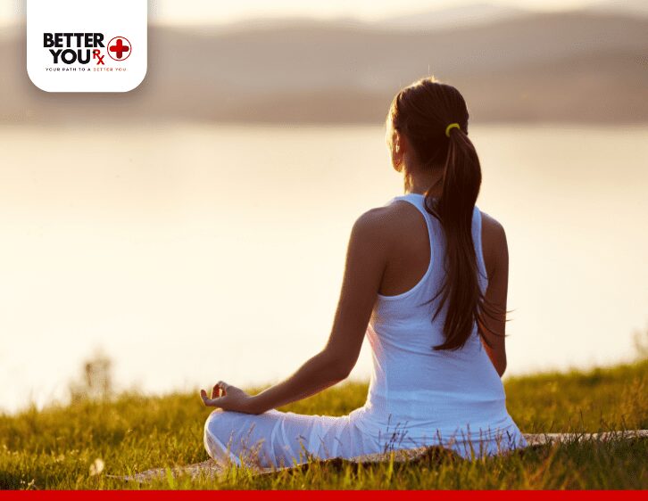 woman with Depression and Anxiety doing meditation