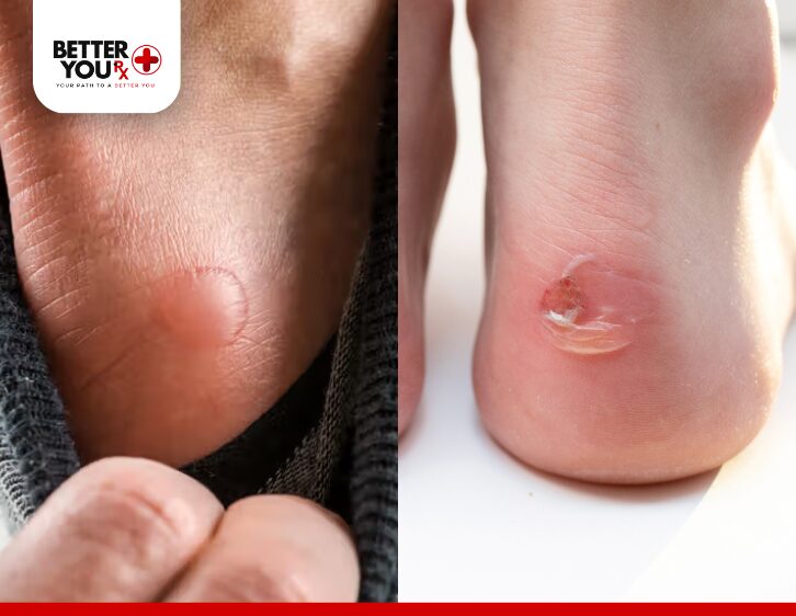 Diabetic blisters