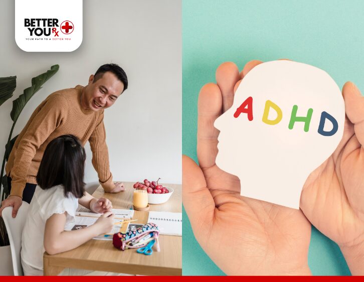 Supportive parent helping child with ADHD study, promoting focus and learning | Better You Rx