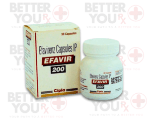 Efavirenz Capsules IP Efavir 200mg, 30 capsules per bottle for HIV treatment | Better You Rx