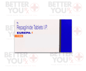 Eurepa 1 mg Repaglinide Tablets I.P. for Diabetes Management, Blood Sugar Control | Better You Rx