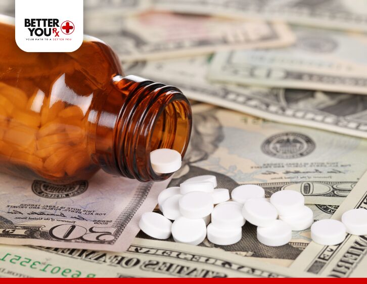 tablet and medicine bottle