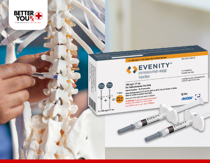 Evenity romosozumab-aqqg injection for osteoporosis treatment and bone health | Better You Rx