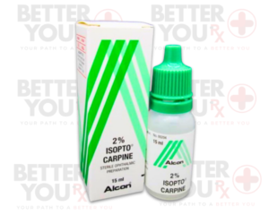 Isopto Carpine 2% eye drops for glaucoma, reducing eye pressure, 15ml bottle | Better You Rx