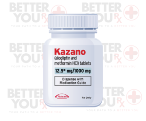 Kazano 12.5mg/1000mg alogliptin and metformin HCl tablets for diabetes management | Better You Rx