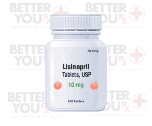 Lisinopril 10mg Tablets USP for Blood Pressure and Heart Health - 100 Tablets | Better You Rx