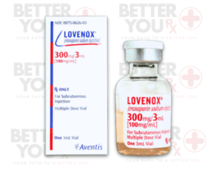 Lovenox (enoxaparin sodium) 300mg/3mL vial for subcutaneous anticoagulant injection | Better You Rx