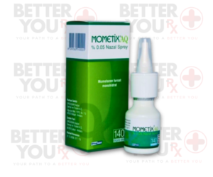 Mometix AQ %0.05 Nasal Spray | Mometasone Furoate Monohydrate | 140 Doses | Better You Rx