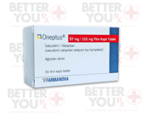 Oneptus 97 mg/103 mg film-coated tablets with Sacubitril and Valsartan by Farmanova | Better You Rx