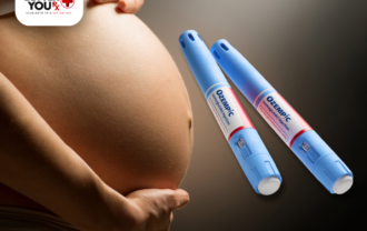 Pregnant woman and ozempic pen