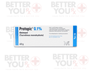 Protopic 0.1% Tacrolimus Ointment 60g for eczema and skin inflammation relief | Better You Rx