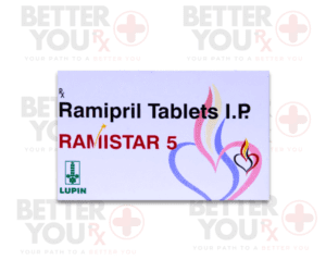 Ramipril Tablets I.P. RAMISTAR 5 for hypertension and heart health by Lupin | Better You Rx