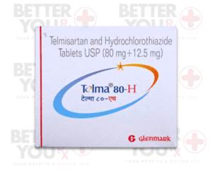 Telma 80-H Telmisartan 80 mg + Hydrochlorothiazide 12.5 mg for BP control | Better You Rx