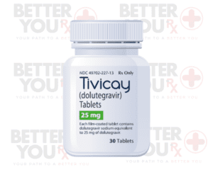 Tivicay 25mg Dolutegravir Tablets HIV treatment medication 30 tablets bottle | Better You Rx