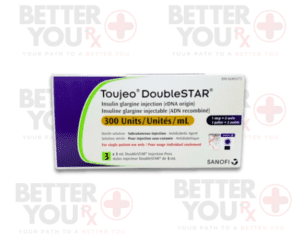 Toujeo DoubleSTAR 300 Units/mL insulin glargine injection for diabetes care | Better You Rx