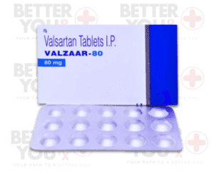 Valzaar-80 mg Valsartan Tablets I.P. for blood pressure and heart health support | Better You Rx