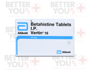 Vertin 16mg (Betahistine) tablets for vertigo and balance disorders by Abbott | Better You Rx