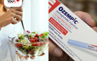 ozempic box and healthy foods