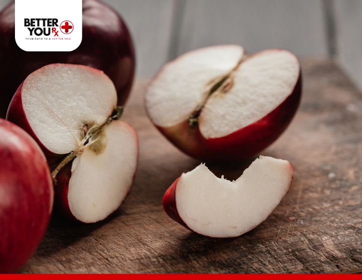 sliced red apples