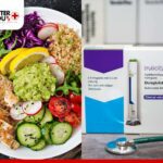 A healthy meal with veggies & chicken beside Trulicity injection for diabetes care | Better You Rx