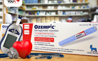 Ozempic (semaglutide) injection with a glucose meter, heart symbol, and stethoscope | Better You Rx