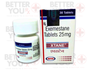 Xtane Exemestane 25mg tablets for breast cancer treatment by Natco Pharma | Better You Rx