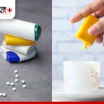 Artificial sweeteners in tablet dispensers and liquid form being added to a cup | Better You Rx