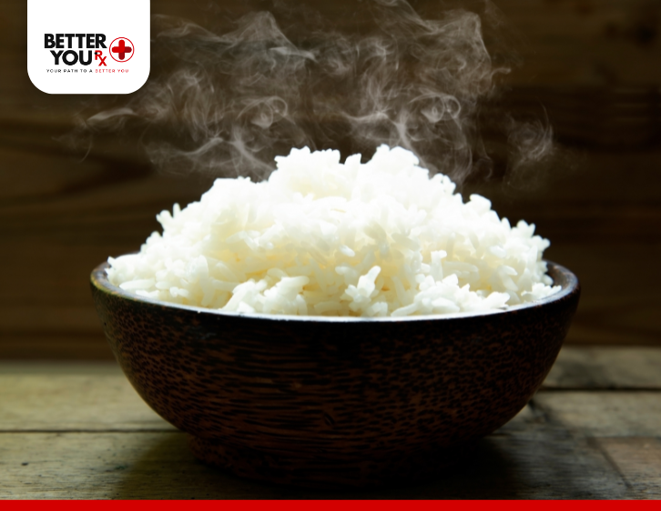 hot white rice for blood sugar