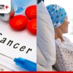 Cancer with red pills, syringe, and a patient in a headscarf lying in a hospital bed | Better You Rx