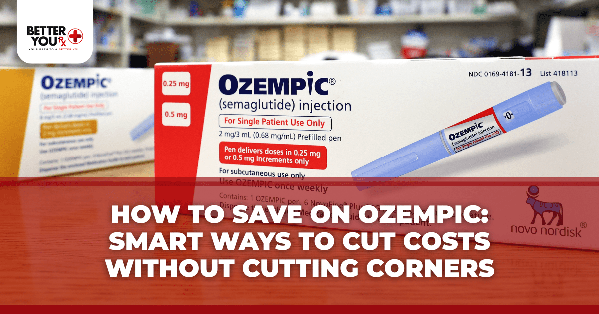 blog banner with title "How to Save on Ozempic_ Smart Ways to Cut Costs Without Cutting Corners" and a box of ozempic