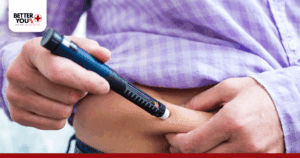 close up of injecting ozempic on the belly to show how ozempic it works