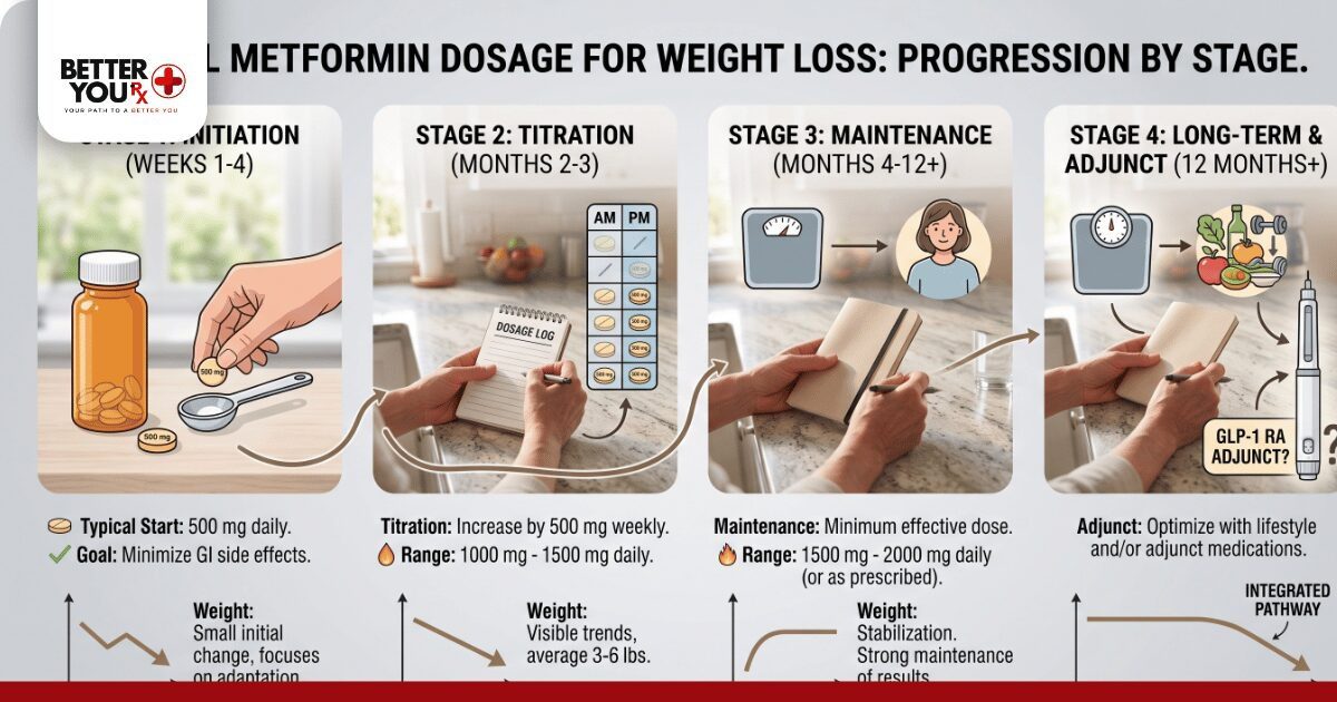 Typical Metformin Dosage for Weight Loss by Stage